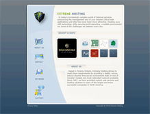 Tablet Screenshot of extremehosting.ca